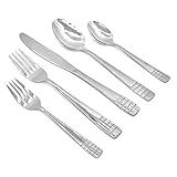 Glad 20-Piece Silverware Flatware Set| Stainless Steel Cutlery, Service for 4 | Kitchen Table Dinner | Amazon (US)