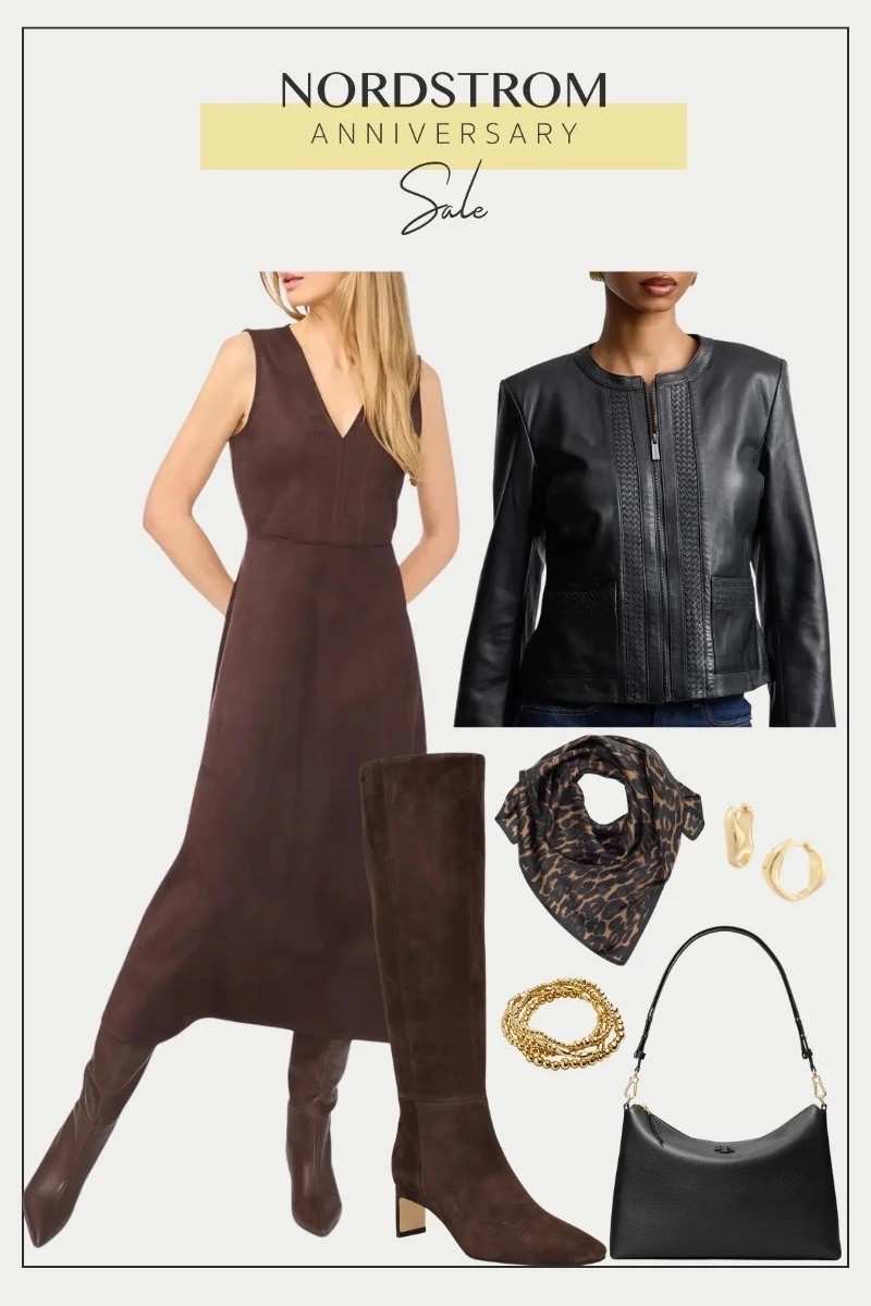 I love this faux suede dress from Fall. Add an edgy leather jacket and tall boots for a cozy chic look.

#LTKOver40 #LTKSeasonal #LTKSaleAlert