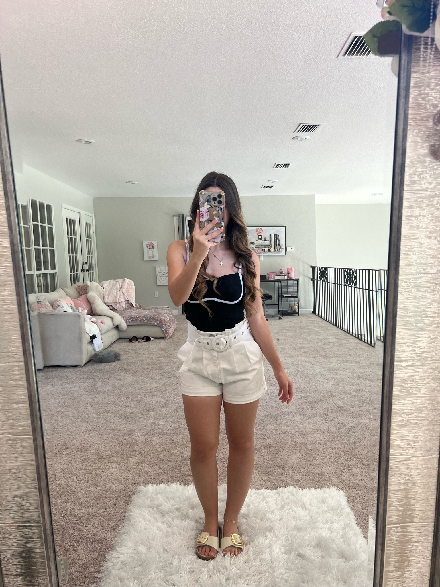 Amazon crop workout tank top, love the colorblock corset top style. Paired with some white paperbag jean shorts and new Birkenstock slip ons sandals that are on sale, part of the nsale (Nordstrom Anniversary Sale). Xoxo 

#birkenstock #jean #shorts #amazon #workout #athleisure #athletic #fitness #LTKfit #LTKFitness #LTKshoecrush 

#LTKsalealert #LTKxNSale #LTKunder100