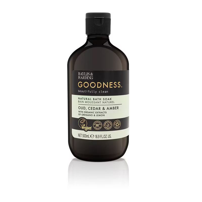 Baylis & Harding Goodness Oud Bath Soak - Cedar and Amber - 16.9 fl oz | Target