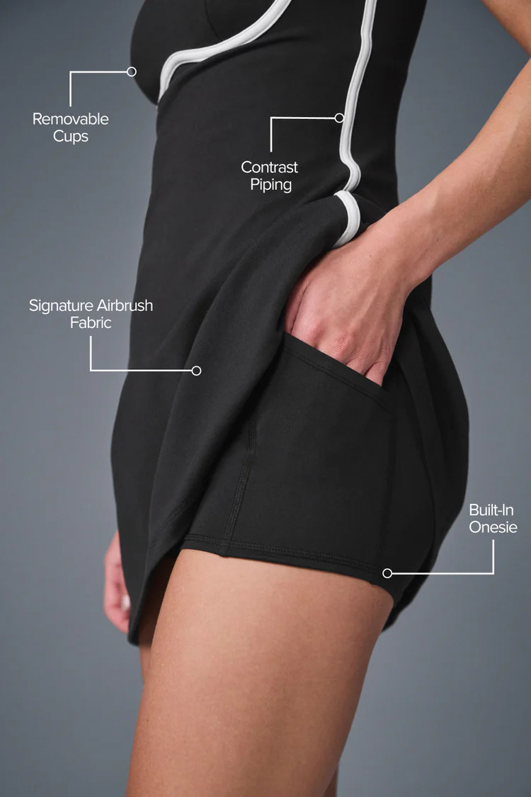 Airbrush Streamlined Dress - Black/White | Alo Yoga (US)