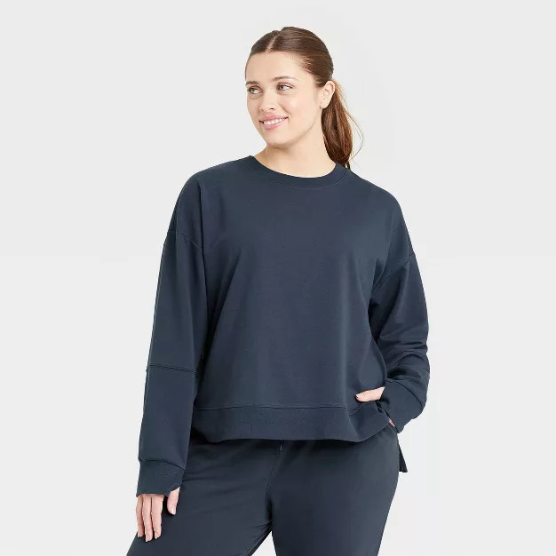 Women's French Terry Crewneck Sweatshirt - All in Motion™ | Target