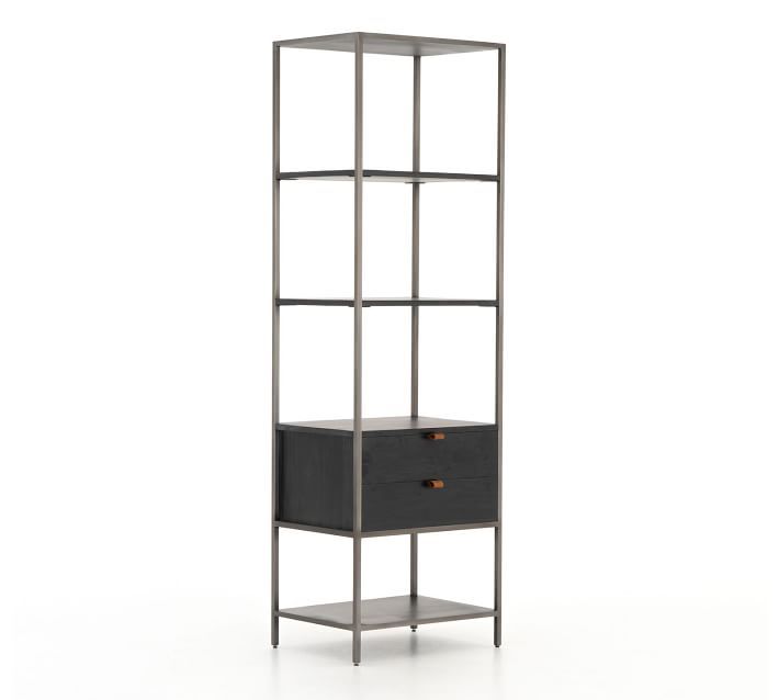 Graham 24" x 78.5" Etagere Bookcase with Drawer | Pottery Barn (US)