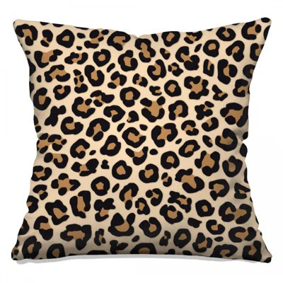 Leopard Print Pattern Double Sided Throw Pillows | Wayfair North America