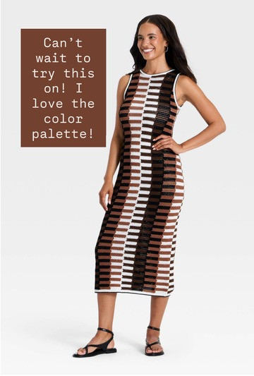 I'm excited to try this knit midi dress on! I love this style in the summer! This color palette is super fun too!

Loverly Grey, Target, knit dress, midi dress, summer dress, summer outfit 

 #LTKSeasonal
