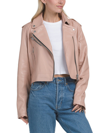 The Way She Moves Faux Leather Jacket | TJ Maxx