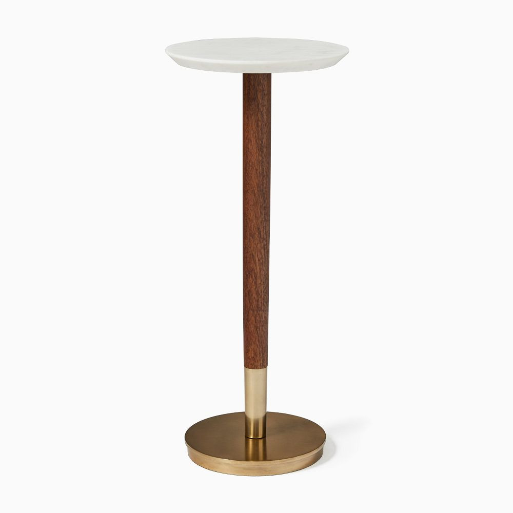 Mid-Century Marble Drink Table (9.5") | West Elm (US)