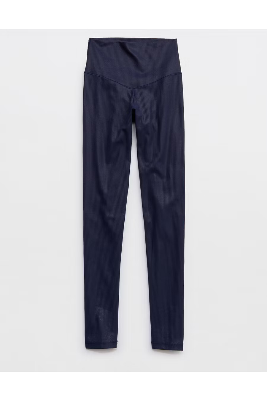 OFFLINE By Aerie Real Me XTRA Rib Foil Legging Women's Royal Navy L Long | Aerie