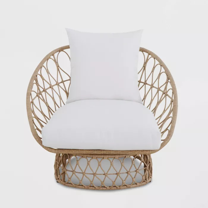Britanna Swivel Patio Papasan Chair - Opalhouse™ | Target