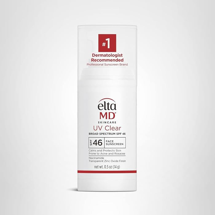 EltaMD UV Clear Face Sunscreen SPF 46, Oil Free Sunscreen with Zinc Oxide, Dermatologist Recommen... | Amazon (US)