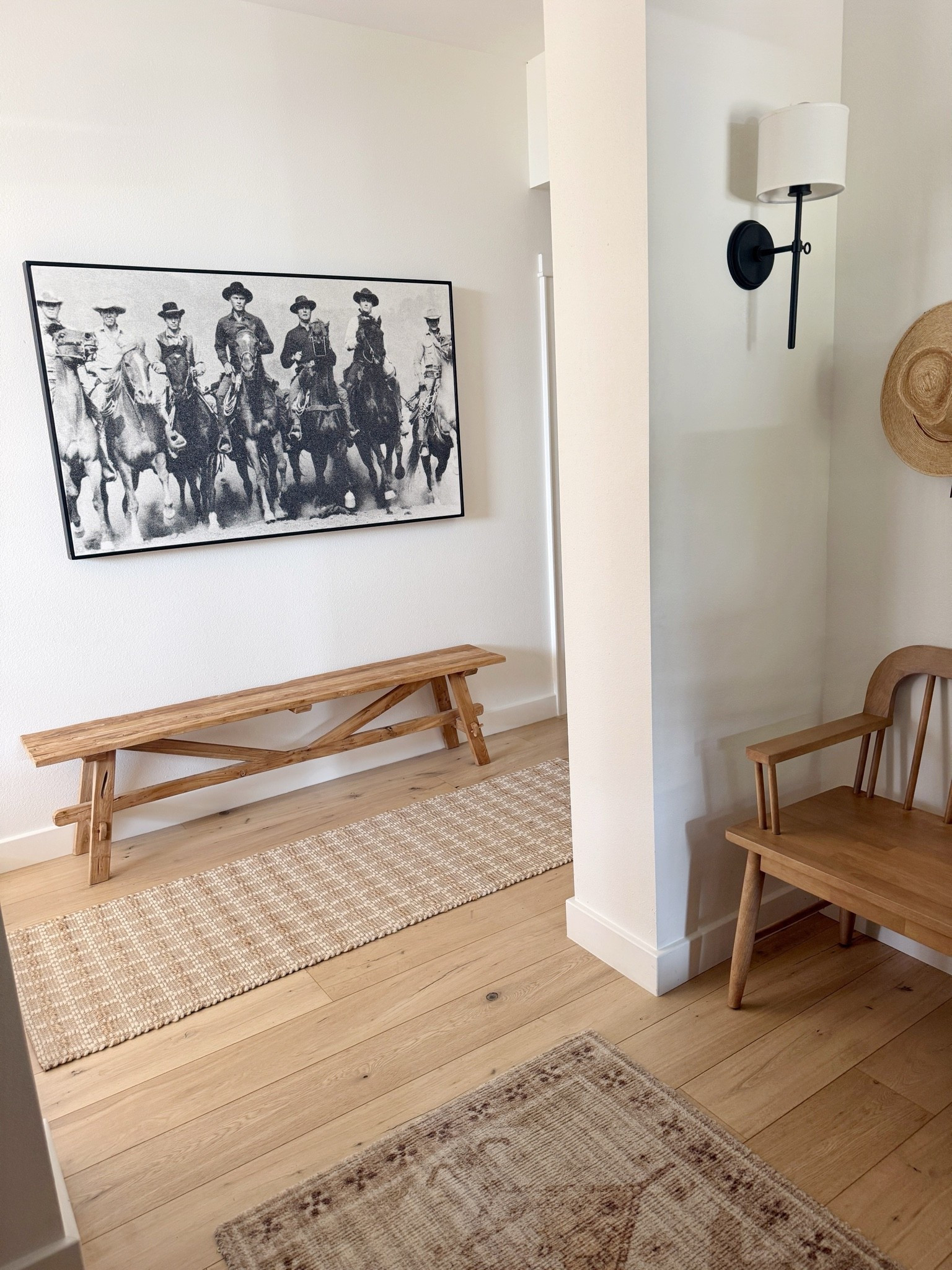 Country western entry 🤠

Home decor 
Wood bench

#LTKHome