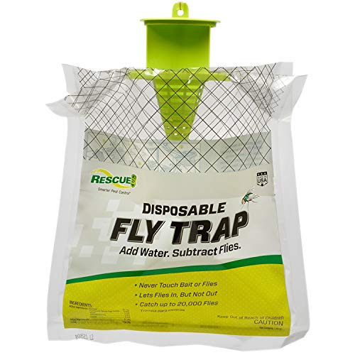 RESCUE! Outdoor Disposable Fly Trap – Hanging Fly Catcher with Attractant Bait, Fly Bag for Patio, Yard, Trash & Farm Areas – Easy-to-Use Outdoor Fly Control | Amazon (US)