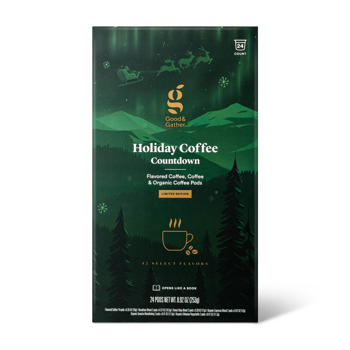 Advent Calendar Light Roast Coffee - Good & Gather™ | Target