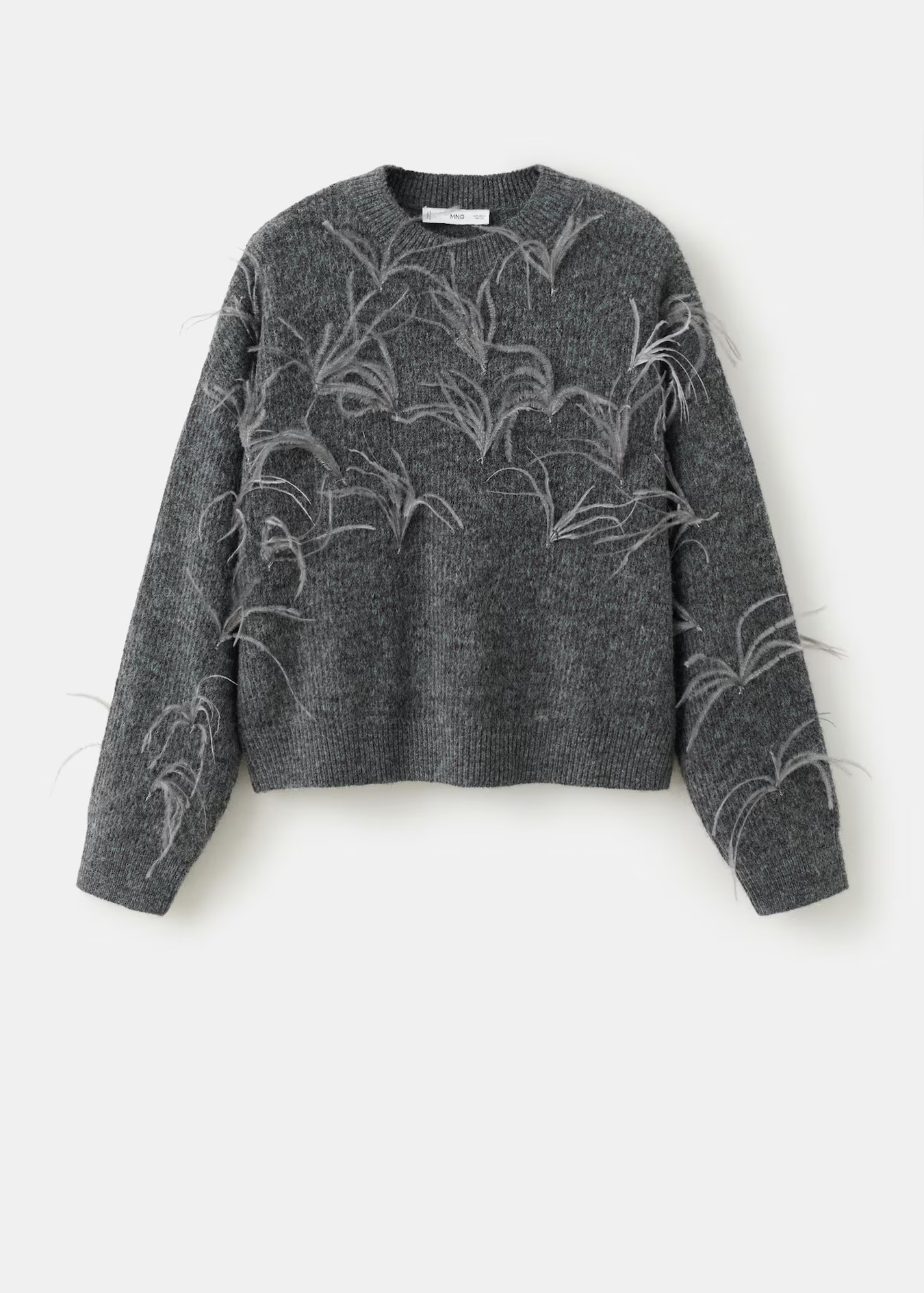 Knitted sweater with feathers - Women | MANGO USA | Mango (US/MX/AU)