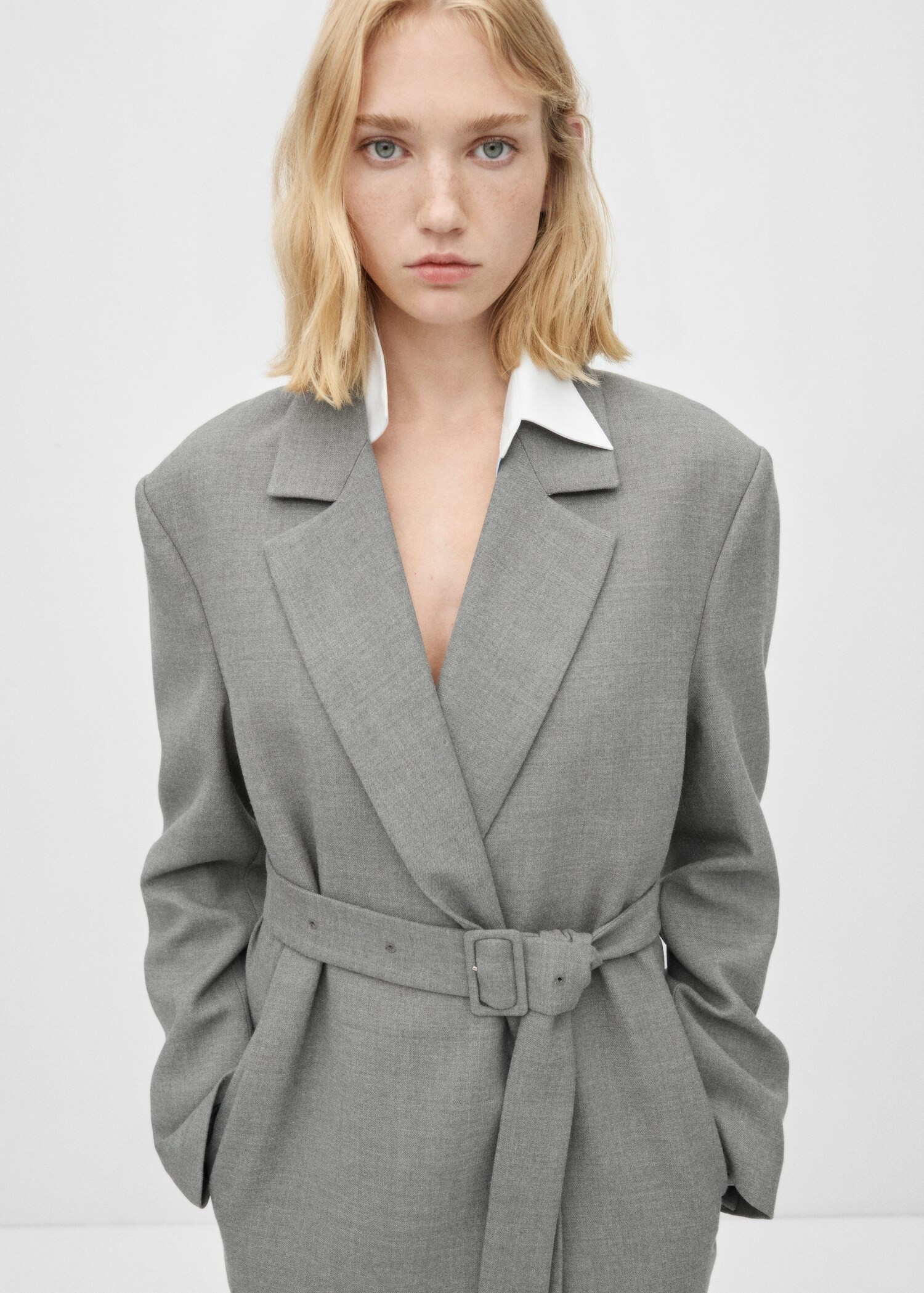 Double-breasted coat with belt - Women | MANGO USA | Mango (US/MX/AU)