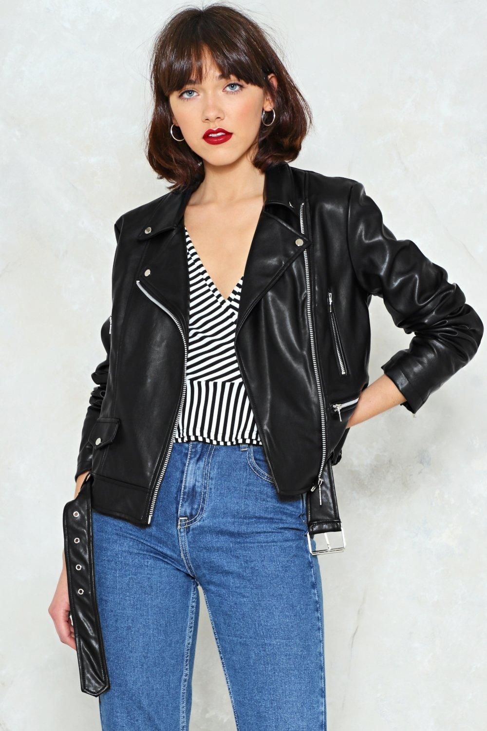 Together For-Leather Moto Jacket | NastyGal (US & CA)