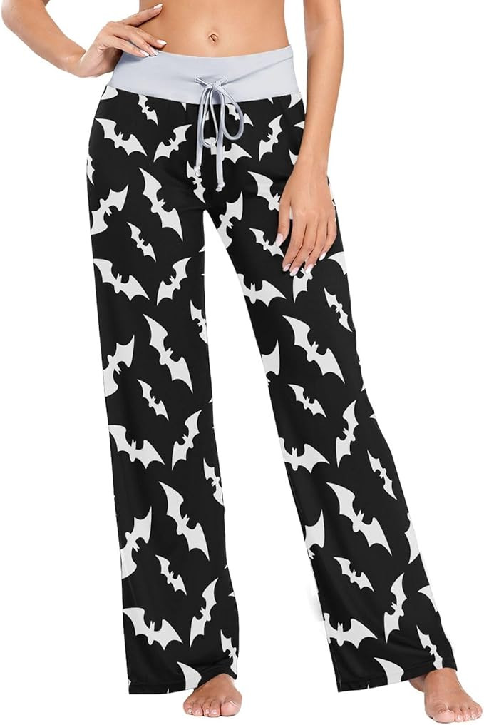 Ollabaky Festivals Women's Pajama Pants PJs Bottoms for Women Wide Leg Sleep Loungewear Pants | Amazon (US)