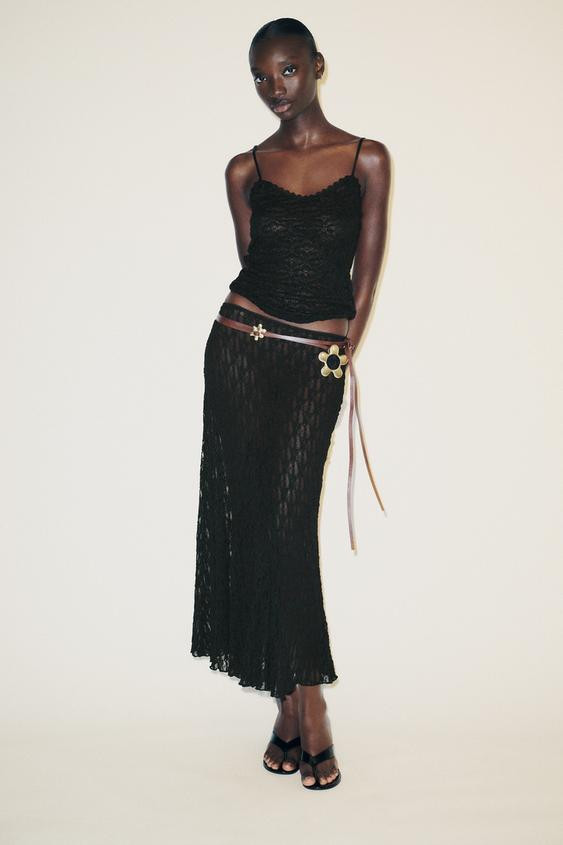 LACE STRAPPY TOP | Zara UK