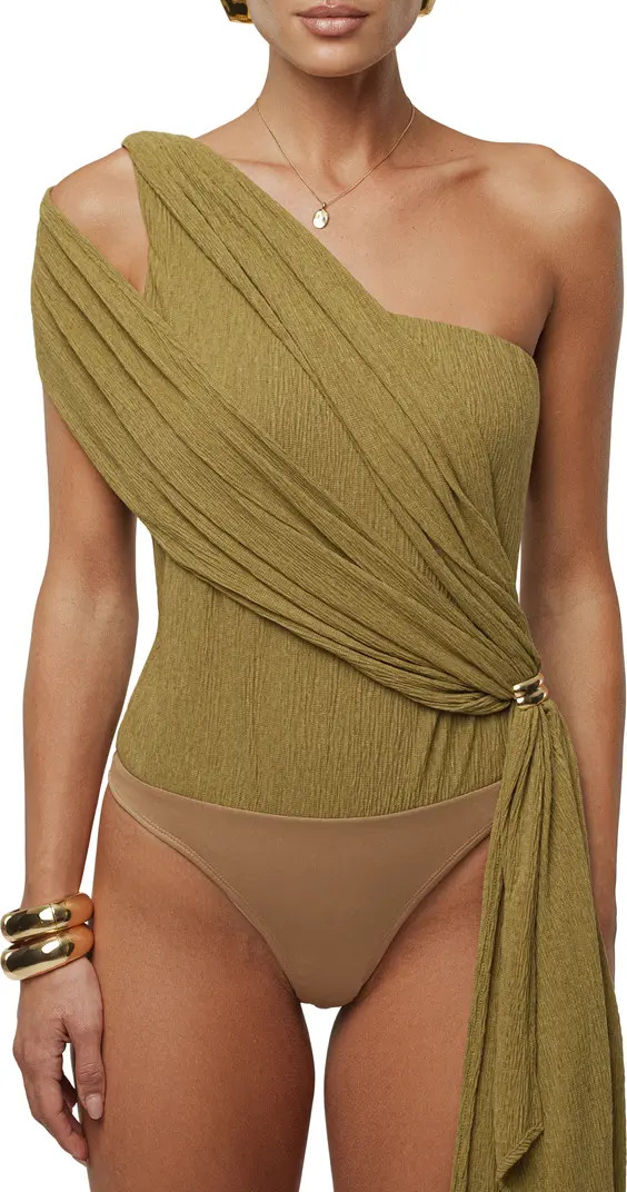 Lovina Drape One Shoulder Bodysuit | Nordstrom