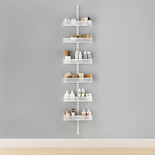 Medium Wire Wall-Mounted Rack White | The Container Store