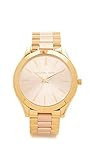 Michael Kors Slim Runway Three-Hand Two-Tone Stainless Steel Women's Watch (Model: MK3493) | Amazon (US)