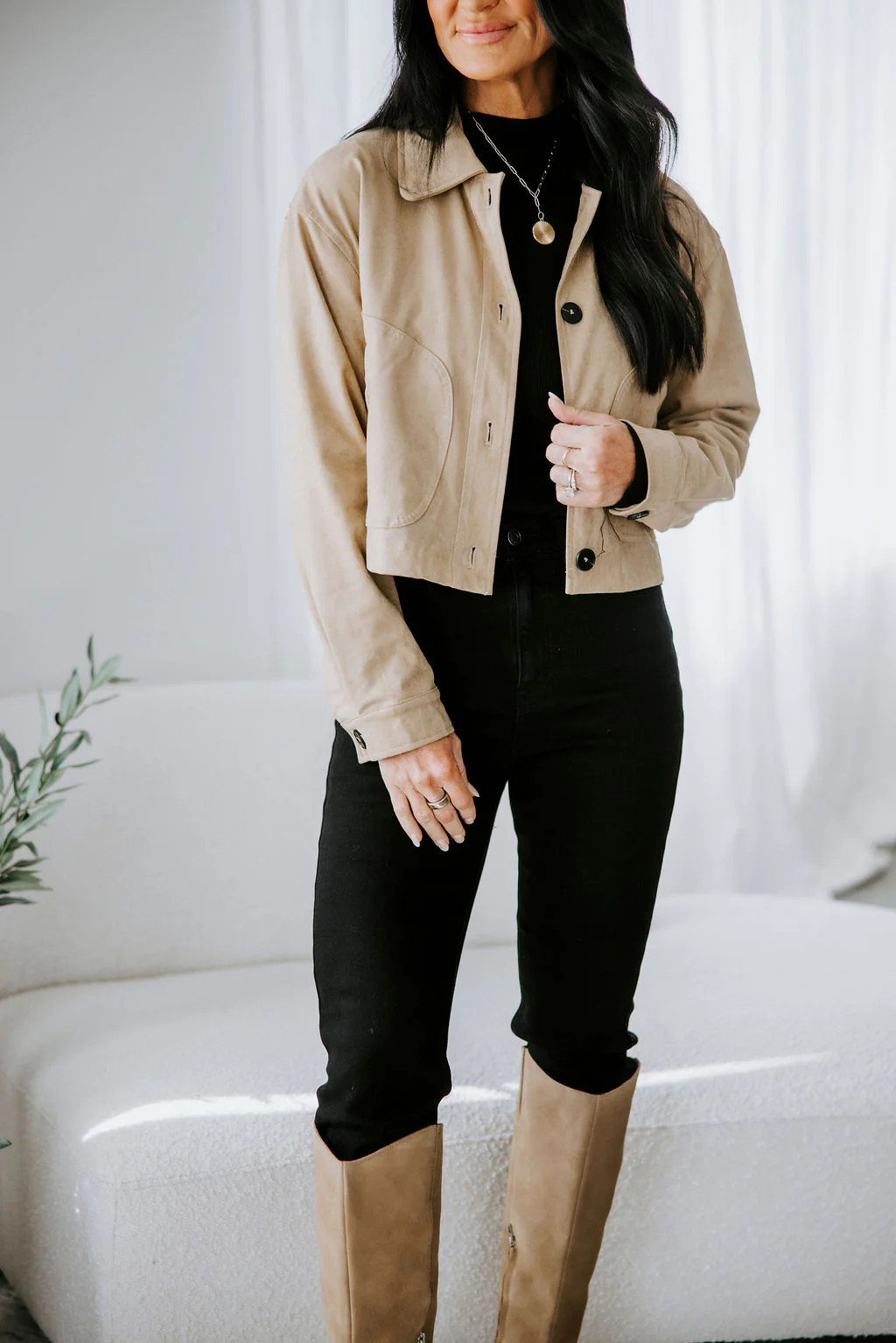 Harlynn Suede Jacket | Lauriebelles