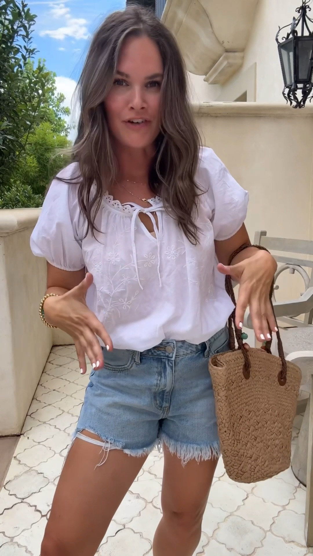 A white top and denim shorts will never go out of style 🤍

#LTKootd #LTKmomlife #LTKdayinmylife