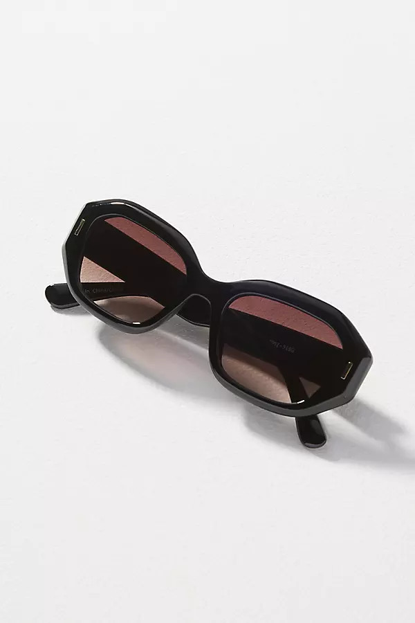 Eyeking Geometric Oval Sunglasses | Anthropologie (US)