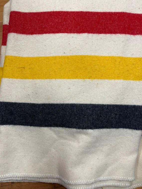 Vintage Faribault Merino Wool Hudson Striped Blanket | Etsy | Etsy (US)