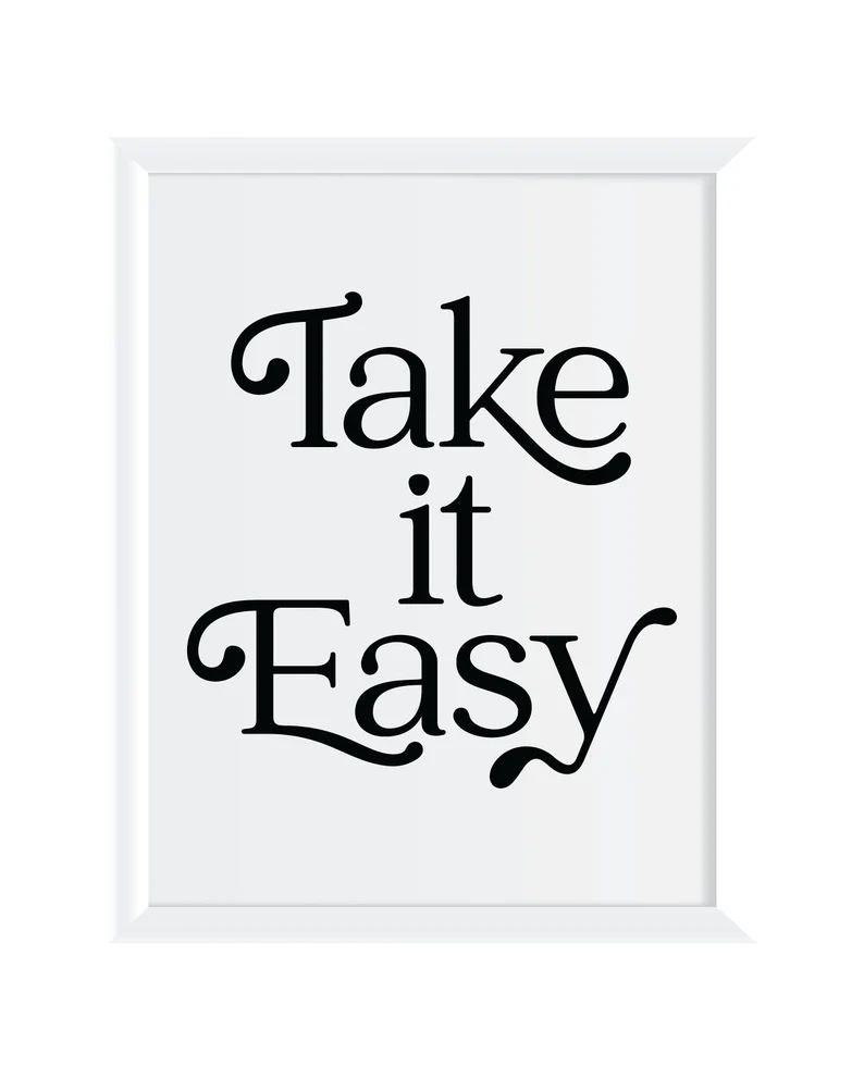 Take It Easy Lyrics Quote Digital Download | Etsy | Etsy (US)