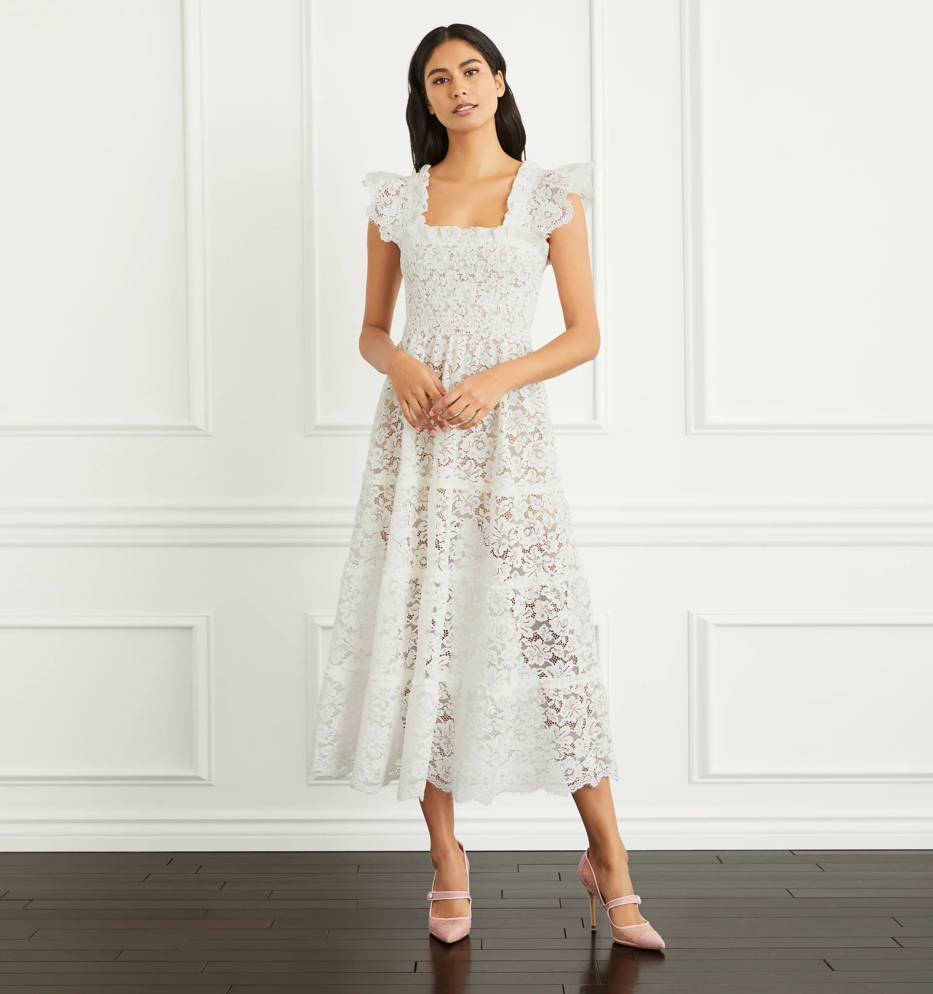 The Collector's Edition Ellie Nap Dress - White Lace | Hill House Home