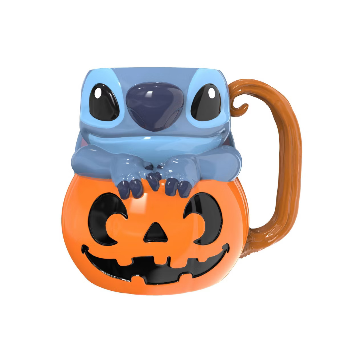 Zak Designs 17 fl oz Sculpted Stitch Dolomite Mug Orange/Blue | Target