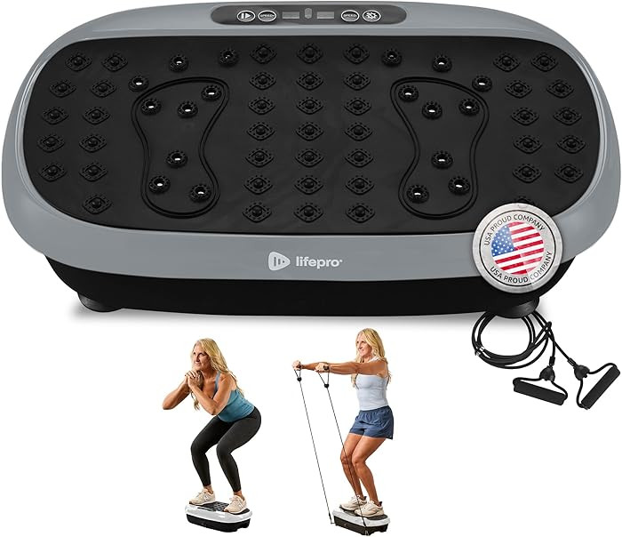Lifepro HexaPlate Lite Vibration Plate Exercise Machine with Magnetic Acupoints - Full Body Vibra... | Amazon (US)