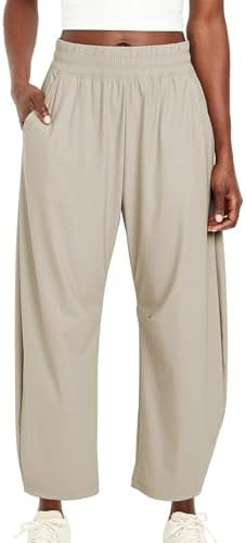 Barrel Pants Women Baggy Wide Leg Elastic Waisted Sweatpants Athletic Clothes Lounge Palazzo Trou... | Amazon (US)