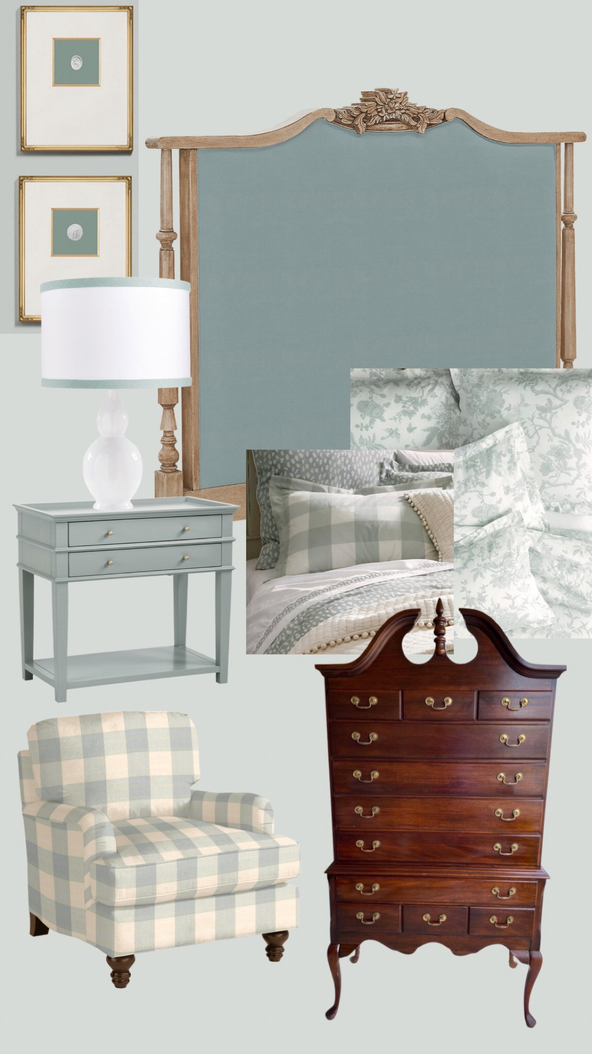 The blue room inspo! Everything inspo for one of our guest bedrooms and the only piece we have so far the antique dresser

#LTKhome