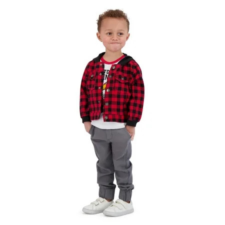 Little Rebels Toddler Boys 3 Piece Flannel Jacket Set, Sizes 2T-4T | Walmart (US)