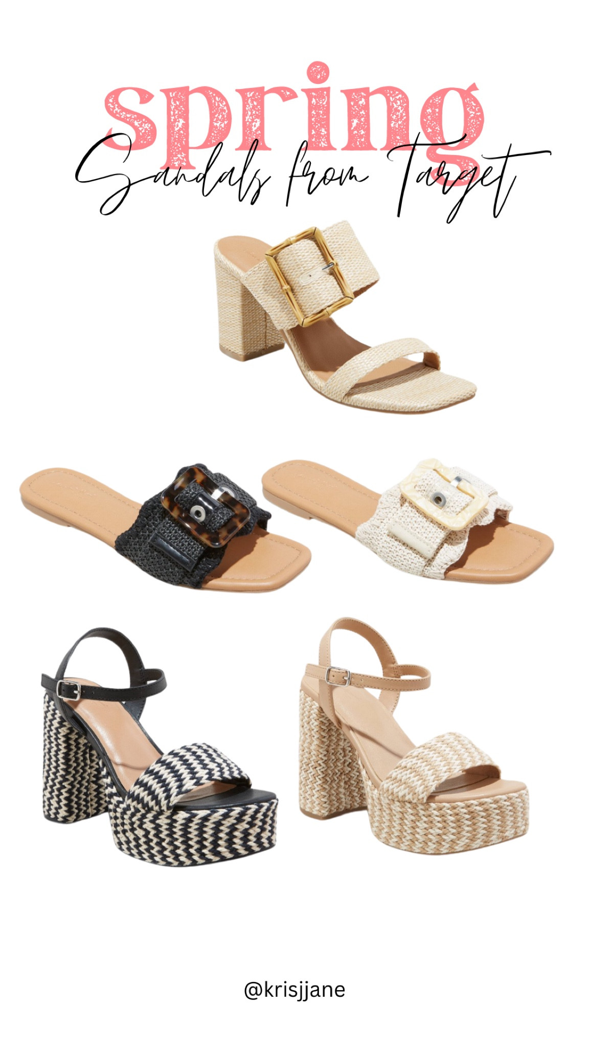 Spring sandal must haves 🫶🏼💐

#target #sandals #spring #heels #eastershoes

#LTKshoecrush #LTKwedding #LTKfindsunder50