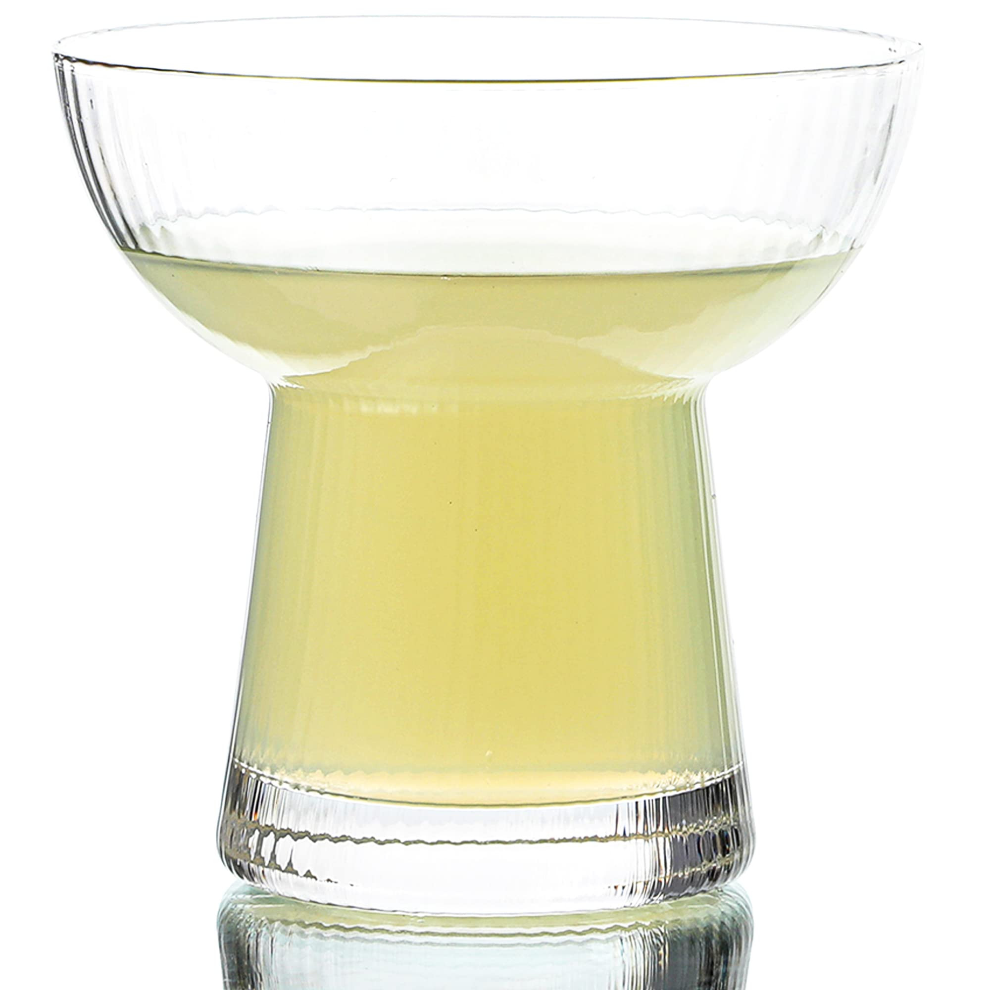 Lysenn Stemless Margarita Glasses Set of 2 - Elegant Vertical Stripes Cocktail Glasses – Premiu... | Amazon (US)