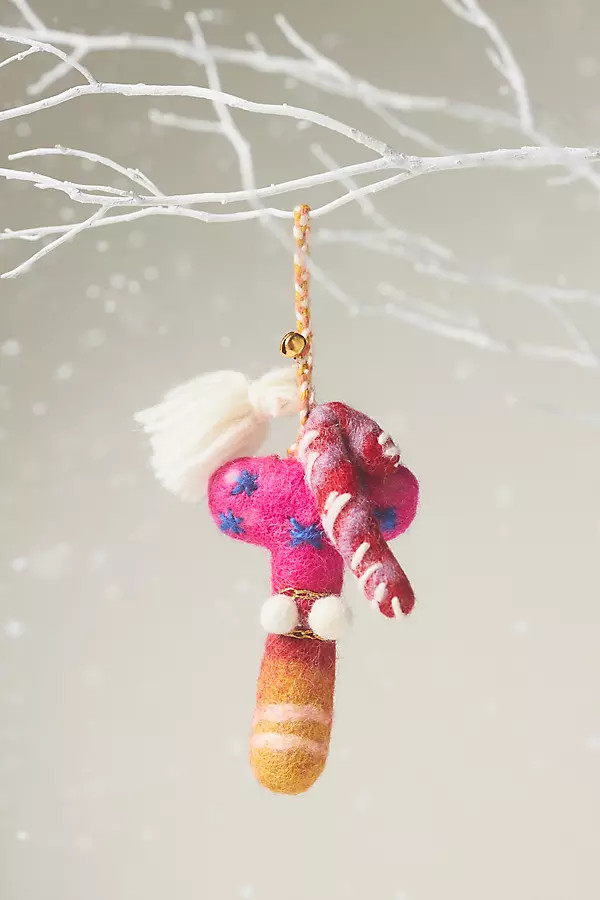 Jolly Monogram Ornament | Anthropologie (US)