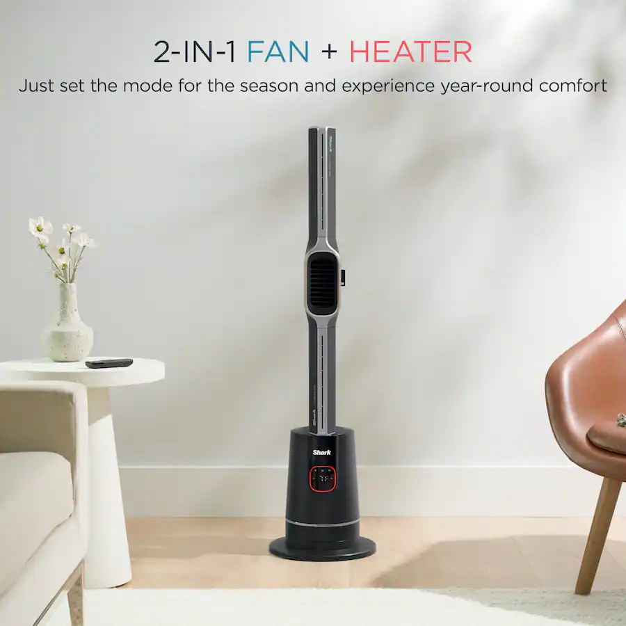 Shark - TurboBlade Cool + Heat - Ultra-customizable bladeless tower fan & heater, pivots, twists,... | Best Buy U.S.