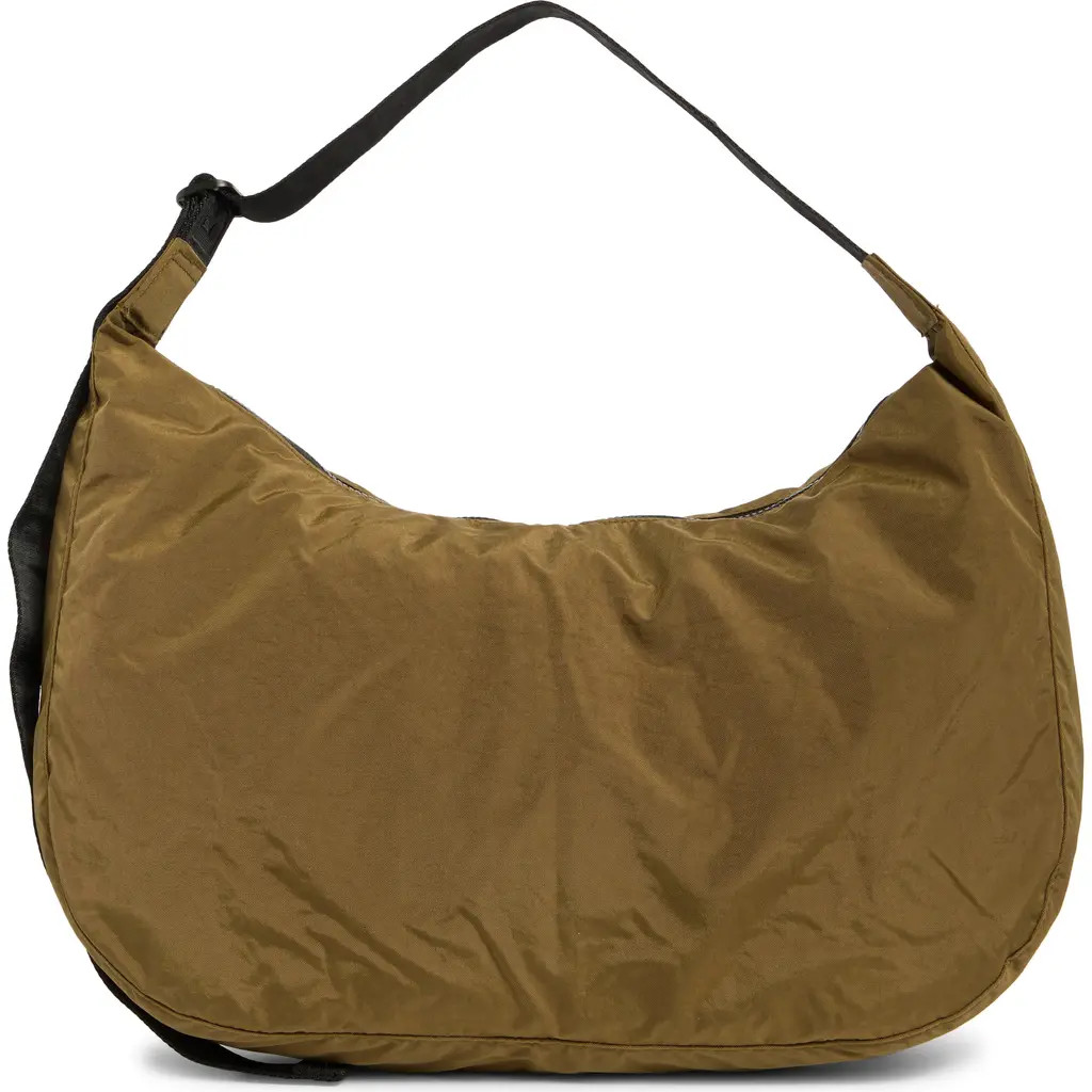 Baggu Large Recycled Nylon Crescent Shoulder Bag in Seaweed at Nordstrom Rack | Nordstrom Rack