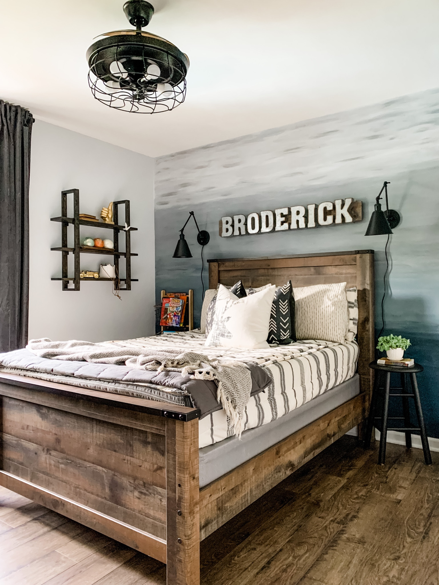 My 8 year old loves his room makeover 😊

#bedroom #kidsrooms #bedroomdecor #roommakeover #kidsroomdecor #kidsroominspo #boysbedroom #kidsbedroom #ombrewall #bedrooms

#LTKhome #LTKunder50 #LTKkids