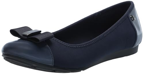 Anne Klein Women's Ballet Flat Alive, Navy Multi, 10 | Amazon (US)