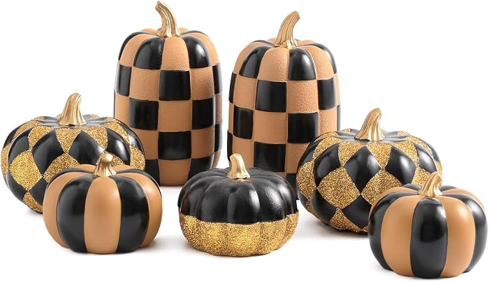 WDS WONDROUS Fall Pumpkin Decor, Halloween Pumpkins Decorations for Home | Amazon (US)