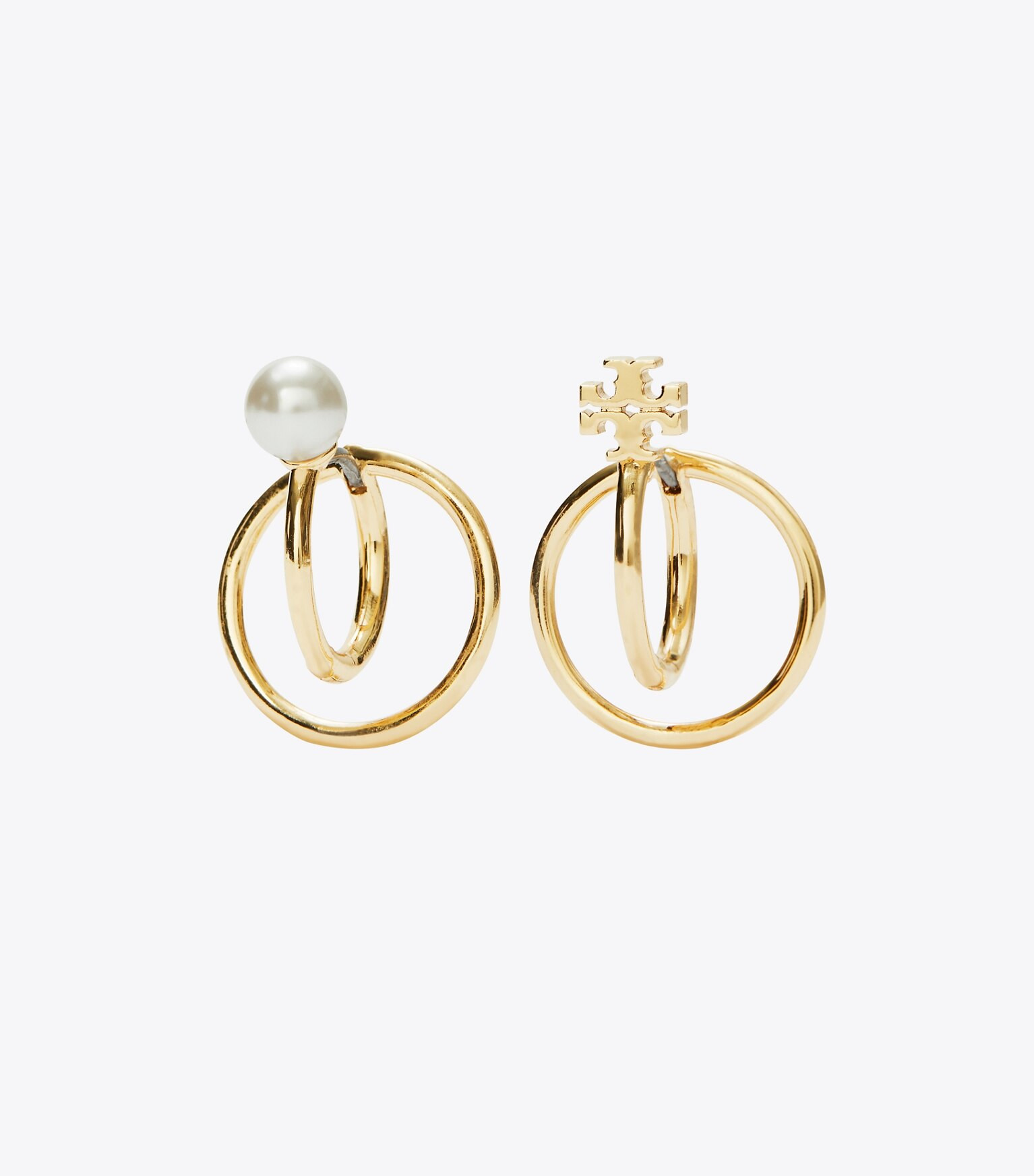 KIRA PEARL DOUBLE HOOP EARRING | Tory Burch (US)