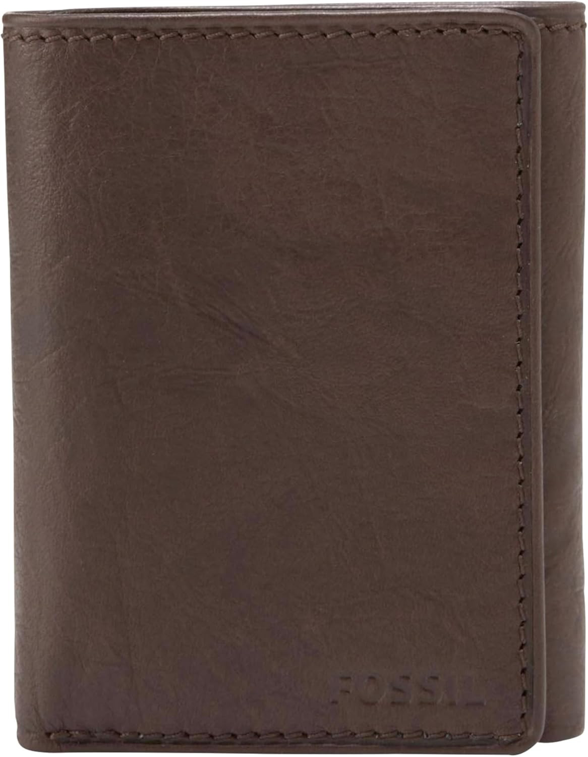 Fossil Men's Ingram Leather Trifold with ID Window Wallet, Brown, (Model: ML3289200) | Amazon (US)