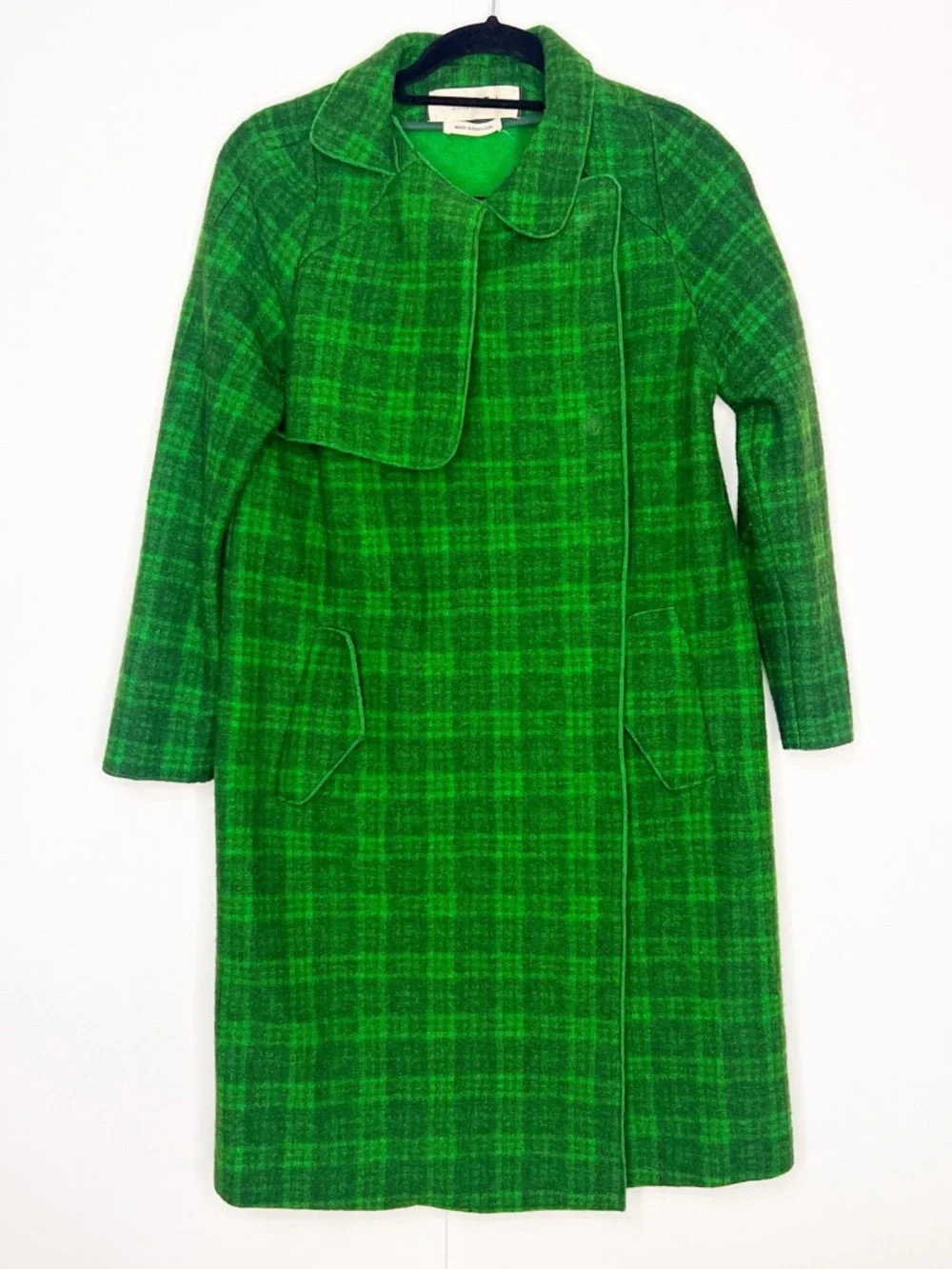 Marni Green Plaid Virgin\u200e Wool Coat | Poshmark