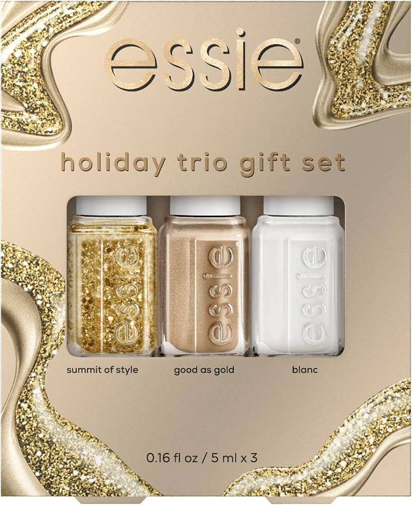 essie nail polish, vegan, holiday 3 piece gift set, 1 kit | Amazon (US)