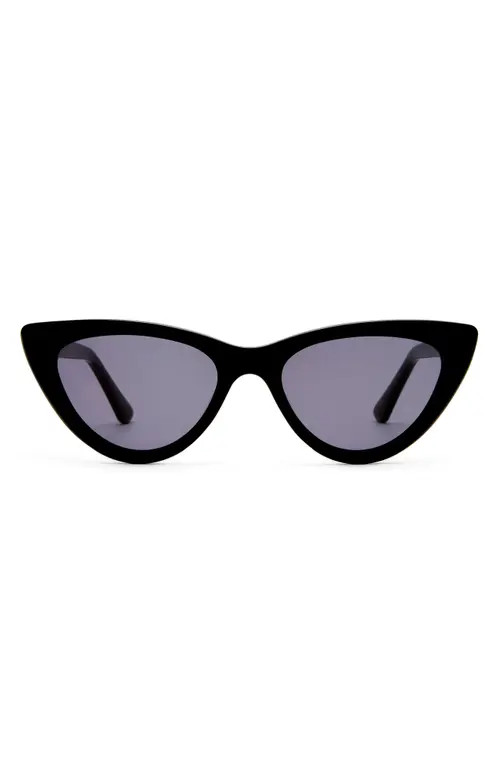 LUV LOU The Leui 52mm Cat Eye Sunglasses in Black at Nordstrom | Nordstrom