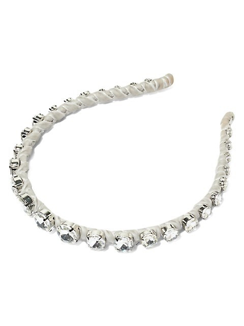 Graduated Crystal & Velvet Headband | Saks Fifth Avenue